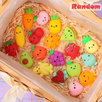 1-24 шт. Набор мягких игрушек Mochi для детей, мини-игрушки Squishies Fruit Squeeze Pack, милый подарок на день рождения для снятия стресса и беспокойства для взрослых и детей