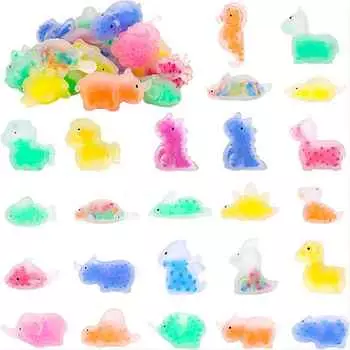 1-24 шт. случайных милых мягких игрушек-моти с водяными бусинами, сувениры для вечеринок для детей, безделушки для снятия стресса