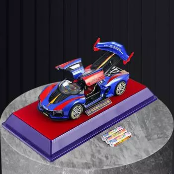 1:24 спрея, спортивный автомобиль, акустооптическая акустическая модель автомобиля с откидной спинкой, игрушечная модель автомобиля