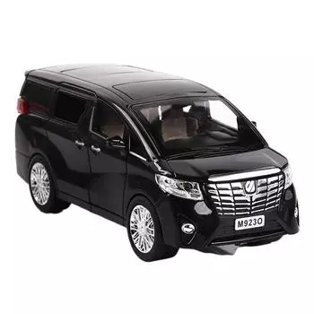 1/24 Toyota Alphard MPV Модель автомобиля Литой игрушечный автомобиль Модель автомобиля с инерционным механизмом Детская игрушка Коллекционные предметы Бесплатная доставка чёрный