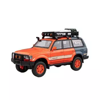 1/24 Toyota Land Cruiser LC80 Advanture Camping SUV игрушечная машинка литая металлическая сплав миниатюрная модель коллекция подарок для мальчиков белый