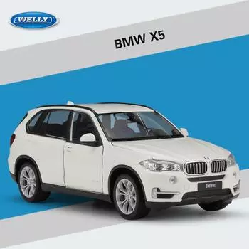 1/24 WELLY BMW X5 модель автомобиля из сплава, литая под давлением металлическая игрушечная модель автомобиля, высокая имитация, коллекция, детские подарки 1/24-19.4x7.7x7cm белый