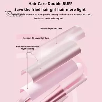 1,25-дюймовая плойка для завивки волос, автоматическая вращающаяся керамическая турмалиновая плойка с 3 температурами, быстрый нагрев, укладка волос Rizador для всех EU жёлтый