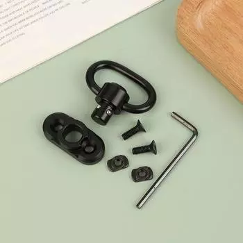 1,25-дюймовый поворотный строп QD, прочные быстросъемные поворотные кнопочные вертлюги для двухточечного стропа, вращающееся на 360° крепление QD Sling