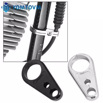 1 25 мм мотоциклетный руль рама трос сцепления тормозной шланг зажим фиксированные зажимы универсальный для Harley Dyna Sportster XL Cafe Racer серебряный