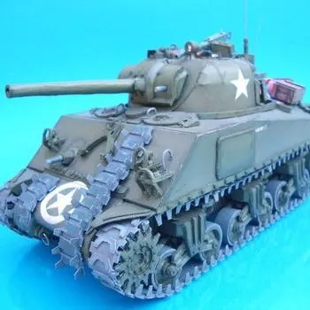 1:25 США. Sherman M4A3 Средний танк DIY 3D модель бумажной карты Строительные наборы Строительные игрушки Развивающие игрушки Военная модель зелёный