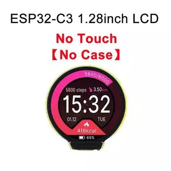 1,28-дюймовая круглая ЖК-плата для разработки с сенсорным экраном, микроконтроллером ESP32-C3, WiFi, Bluetooth и технической поддержкой
