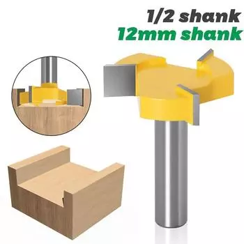 1/2 12 мм хвостовик 4 края T Тип долбежный резак деревообрабатывающий инструмент фрезы для древесины промышленный класс фреза долбежный резак 1/2x1/2