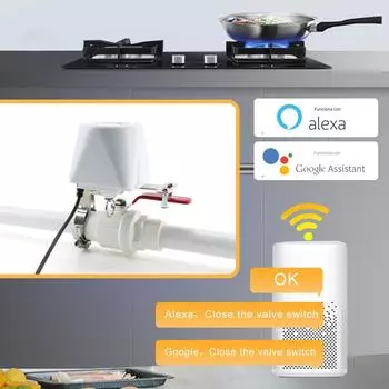 1/2 3/4 1 Tuya Zigbee Smart Gas Valve Садовый таймер отключения воды Контроллер полива с Alexa Google Assistant SmartLife EU Plug