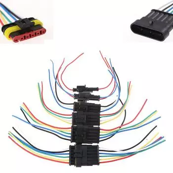 1/2/3/4/5/6Pin Женский Мужской Водонепроницаемый Электрический Кабель Авто Разъем Автомобильный Разъем 1(1P)