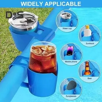 1/2/3/4/5 шт. держатель для стакана у бассейна легкий прочный с гибкими ручками пластиковый держатель для напитков для надземных бассейнов 1pc