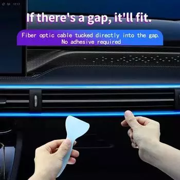 1/2/3/4/5M светодиодная лента RGB для салона автомобиля, окружающий неоновый невидимый свет, USB-оптоволоконная атмосферная лампа, поддержка управления через приложение