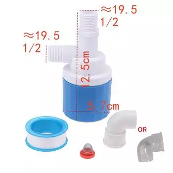 1/2 3/4 Автоматический клапан контроля уровня воды Поплавковый шаровой клапан Автоматический стопор 1/2 Upper