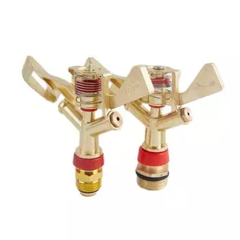 1/2 3/4 дюйма Мужской Металлический Пульсирующий Фермерский Разбрызгиватель Вращение 360 Градусов Газонная Вода 1