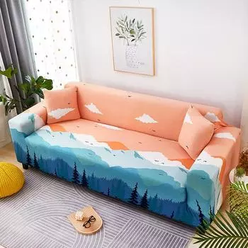 1/2/3/4-местные Чехлы L-образной формы в скандинавском стиле, эластичные чехлы для диванов с простой геометрией для гостиной, офиса, кабинета, дивана 1 seat