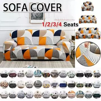 1/2/3/4 местный чехол для дивана, эластичный протектор, мягкий чехол для дивана, нескользящий эластичный домашний декор для внутренней мебели Three seaters