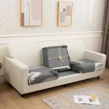 1/2/3/4-местный чехол на подушку для дивана для гостиной, домашние животные, детская мебель, эластичный моющийся чехол с принтом, съемный чехол на сиденье стула Normal Size (S)-1pc