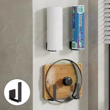 1/2/3/4 пары компактных настенных полок для хранения кастрюль и кухонных принадлежностей 1pair