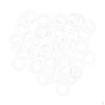 1/2 3/4 PTFE фланцевая прокладка, белая плоская шайба Half Inch