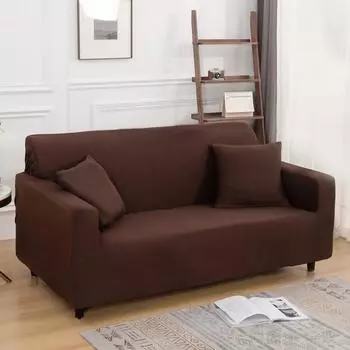 Чехол для дивана на 1/2/3/4 места Эластичные чехлы для угловых диванов Чехол для дивана в форме буквы L Защитный чехол для скамейки Тонкая ткань 1pc 1-Seat 90-140cm