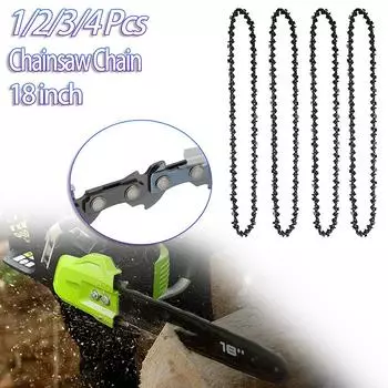 1/2/3/4 шт. 18-дюймовая цепная пила 72 приводных звена 36 режущих звеньев шаг 0,325 дюйма калибр .058 дюйма запасная часть для электропилы инструмент для резки дерева садовый инструмент 1PCS