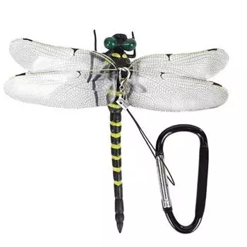 1/2/3/4 шт. Карабин-клипса в виде стрекозы Реалистичный дизайн Многофункциональная Клипса для шляпы Репеллент от насекомых Аксессуары для улицы 1pc
