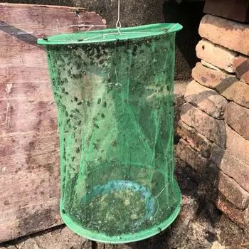 1/2/3/4 шт. многоразовая подвесная складная домашняя ферма, ловушка для мух, ловушка для насекомых, клетка-сетка 1pcs