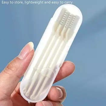 1/2/3/4 шт. моющийся триммер для волос с двойной головкой, триммер для волос в носу, ложка для ушей, вращающийся на 360° нож для волос в носу, триммер из нержавеющей стали 1Pcs зелёный