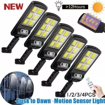 1/2/3/4 шт. солнечный свет открытый супер яркий солнечный светильник солнечный свет настенный светильник водонепроницаемый PIR датчик движения уличный фонарь украшение сада 1 Pc
