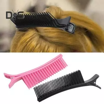 1/2/3/4 шт. зажимы для разделения волос, профессиональные зажимы для парикмахеров, расчески для разделения волос, зажимы для салонной стрижки, окрашивания волос 1pc розовый