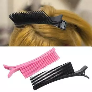 1/2/3/4 шт. зажимы для разделения волос, профессиональные зажимы для парикмахеров, расчески для разделения волос, зажимы для салонной стрижки, окрашивания волос 1pc розовый