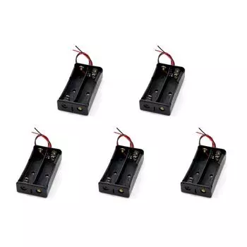 1 2 3 4 слота DIY батареи клип держатель контейнер пластиковый 18650 держатель коробка с проводом черный для 18650 3.7V батареи