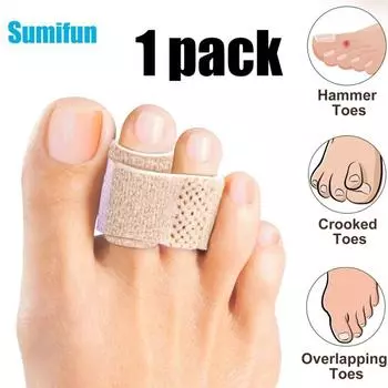 1/2/3/4 упаковки Sumifun Hammer выпрямитель для пальцев ног, шины для пальцев, подушки, бинты для исправления кривых и перекрывающихся пальцев ног, защита для ухода за ногами
