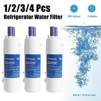 1/2/3/4pcs Refrigerator Water Filter Advanced Coconut Shell Activated Carbon Water Filter EDR1RXD1FILTER1 W10295370A