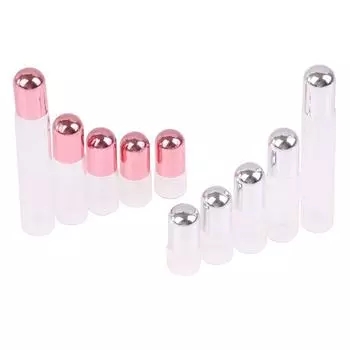 1/2/3/5/10 мл стеклянный рулон на эфирном масле пустой флакон для духов с роликовым шариком для путешествий 5ML розовый