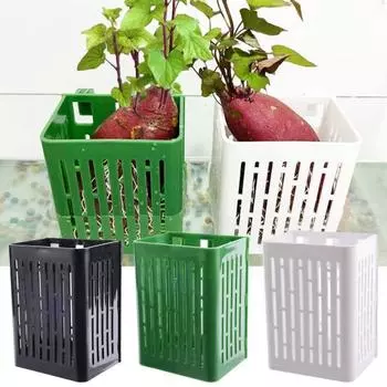 1/2/3/5/10 шт., держатель для аквариумных растений, подвесной горшок для аквариума с крючком, пластиковый стаканчик для водных растений для украшения акваскейпа 1pc чёрный