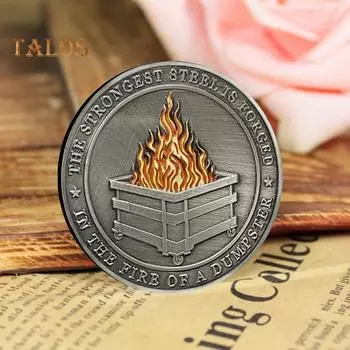 1/2/3/5/10 шт. Монета вызова с резным узором, ретро-серебряная монета, уникальный аксессуар для офисного стола, памятный подарок 1