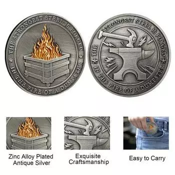 1/2/3/5/10 шт. Монета вызова с резным узором, ретро-серебряная монета, уникальный аксессуар для офисного стола, памятный подарок 1