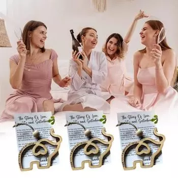 1/2/3/5/10 шт. Подарок дружбы сестринство слон деревянный слон украшение с историей 1pc