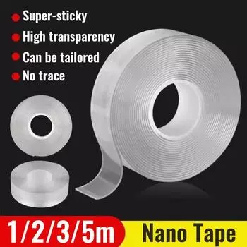 1/2/3/5 м нано двухсторонняя лента супер прочная прозрачная клейкая нескользящая лента водонепроницаемые настенные наклейки для кухни ванной комнаты