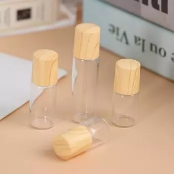 1/2/3/5 мл рулон на бутылке многоразового использования пустые стеклянные флаконы для духов с эфирными маслами 5ML