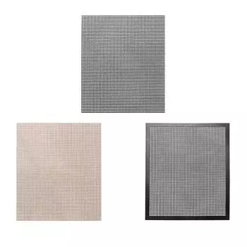 1/2/3/5 шт. коврик для гриля для барбекю с антипригарным покрытием, сетка для барбекю, многоразовая термостойкая посуда Black1