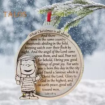 1/2/3/5 шт. милые деревянные украшения, что такое Рождество, подвесные украшения, деревянные елочные украшения для праздничного домашнего декора 1pc