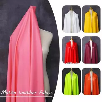 1/2/3/5M матовая мягкая кожаная ткань эластичная 4-сторонняя растяжка искусственная ПУ ткань для платьев одежда обивка DIY швейные принадлежности 1M
