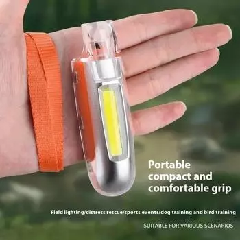 1/2/3/5PCS Whistle LED Flashlights Sports Whistle Portable Loud Crisp Sound Whistle Torches Outdoor Camping Hiking Flashlights