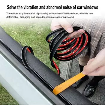 1/2/3,6 м окно автомобиля с уплотнительной лентой, инструмент для установки, V-образный, самоклеящийся, бесшумный, пылезащитный 4pcs