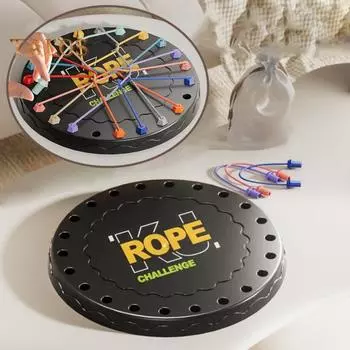 1/2/3 комплекта детская игра по распутыванию веревок Узлы из скрученных веревок Настольная игра для развития логического мышления Интерактивная обучающая игрушка по распутыванию эластичных веревок 1 Set