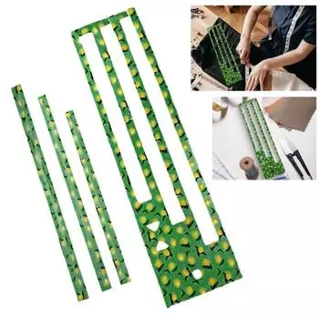 1/2/3 комплекта шаблонов карманов на молнии 3 размера с принтом лимона DIY шаблоны для изготовления молнии акриловые карманы на молнии пэчворк швейная линейка трафарет руководство инструменты 1 Set