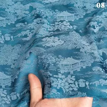 1/2/3 м мягкая шелковая атласная парчовая ткань с цветочным узором жаккардовая дамасская ткань для самостоятельного изготовления чонсама ханьфу платье костюм обивка 50X150cm