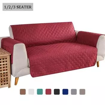 1/2/3-местные стеганые противоизносные чехлы для диванов, полотенца для диванов для собак, домашних животных, детские противоскользящие чехлы для диванов, кресел, защита для кресел 1-Seat 55-196cm